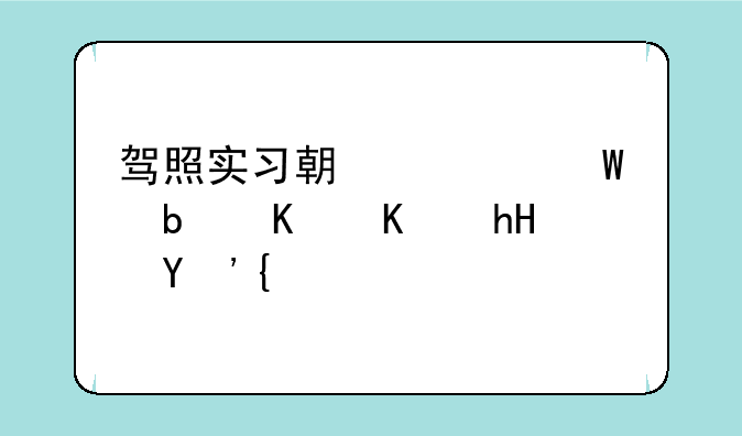 驾照实习期考试是什么意思？