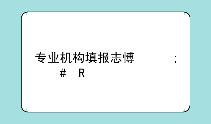 专业机构填报志愿怎么收费
